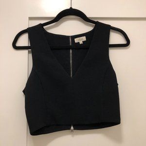 Aritzia Black Crop Top